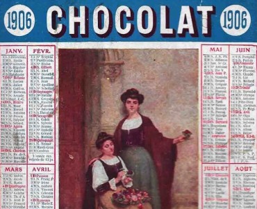 Calendrier 1906 Guérin-Boutron