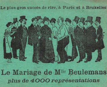 Pub Le Mariage de Mlle Beulemans