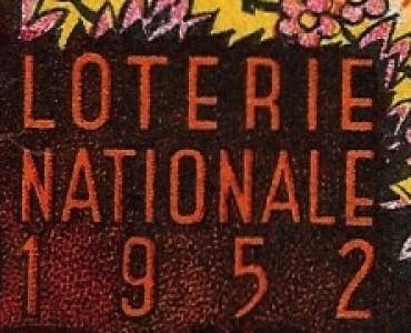 Calendrier 1952 Loterie Nationale