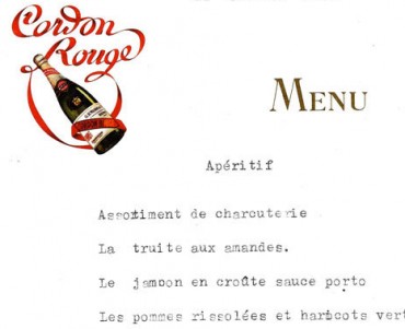 Menu Cordon Rouge