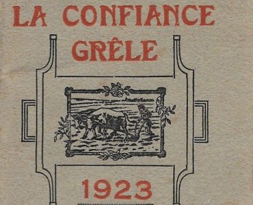 Calendrier 1923 La Confiance