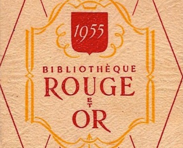 Calendrier 1955 Bibliothèque Rouge et Or