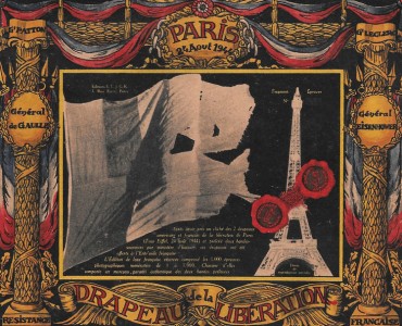 Cartes Postales Drapeaux de la Libération de Paris