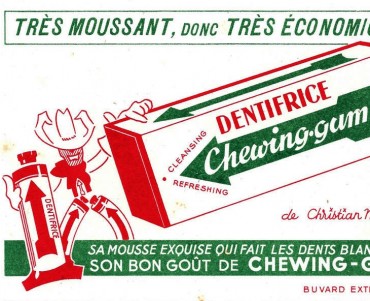 Buvard Dentifrice Chewing-gum