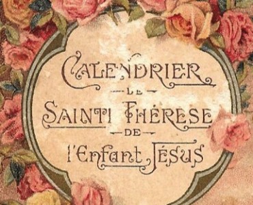 Calendrier 1934 Sainte Thérèse de l'Enfant Jésus