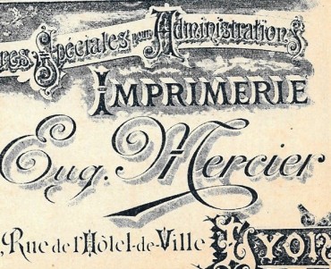 Calendrier 1902 Papeterie Générale Mercier Lyon