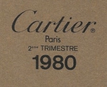 Calendrier 1980 Cartier