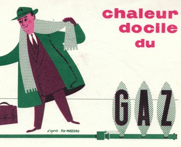 Buvard Chaleur docile du Gaz
