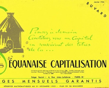 Buvard La Séquanaise Capitalisation