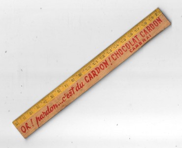 Règle graduée Chocolat Cardon