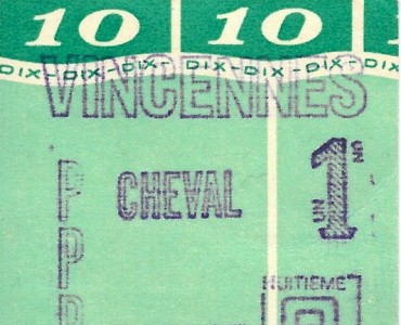 Ticket de pari mutuel