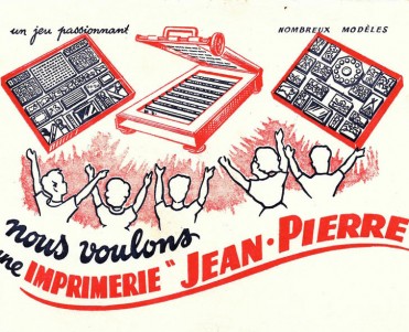 Buvard Imprimerie Jean-Pierre