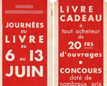 Signet Journées du Livre 1939