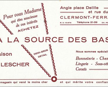 Buvard A la Source des Bas