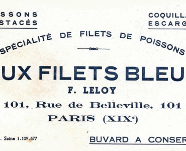 Buvard Aux Filets Bleus
