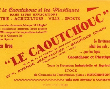 Buvard Sté Le Caoutchouc