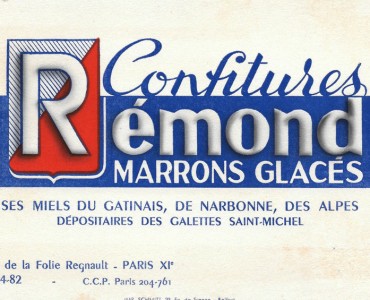 Buvard Confitures Rémond