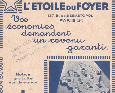 Buvard L'Etoile du foyer