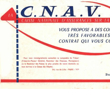 Buvard Caisse Nationale d'Assurances pour la Vie (02)