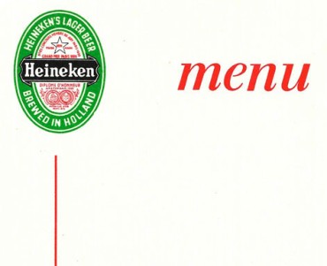 Menu Heineken