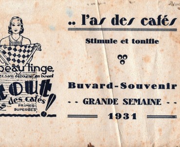 Buvard Atout l'As des Cafés