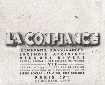 Buvard La Confiance