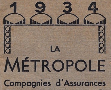 Agenda 1934 La Métropole