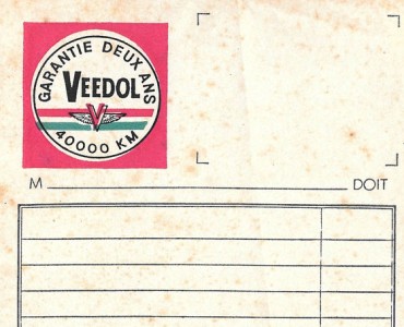 Bloc-notes Veedol