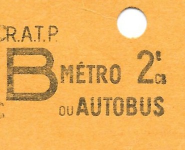 Ticket de Métro ou Bus (01)