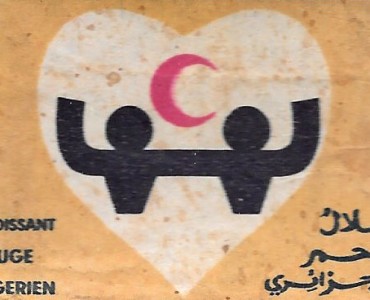 Boite d'allumettes Croissant-Rouge algérien