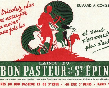 Buvard Laines du Bon Pasteur