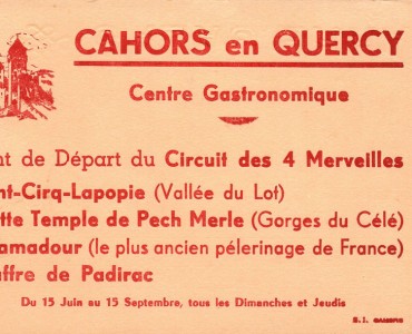 Buvard Cahors en Quercy