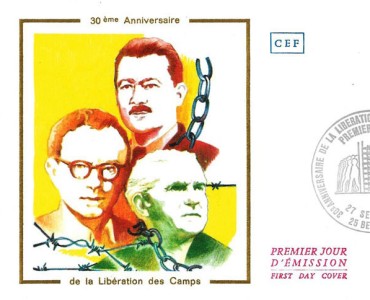 Enveloppe Philatélique 30e Anniversaire de la libération des camps de concentration