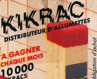 Boite d'allumettes Kikrac