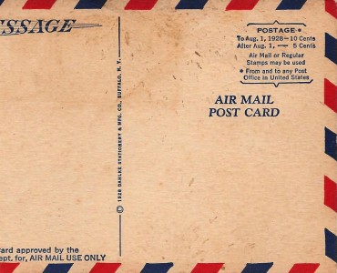Carte Postale Air Mail Post Card