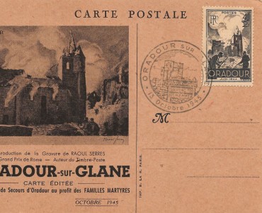 Carte philatélique Oradour-sur-Glanes