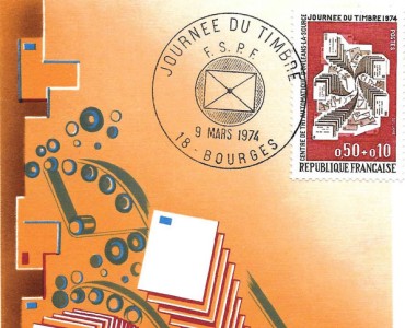 Carte Philatélique Journée du timbre 1974