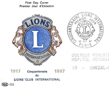 Enveloppe Philatélique Lions Club