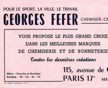 Buvard Georges Fefer