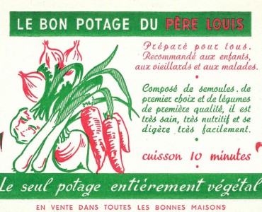 Buvard Potage du Père Louis