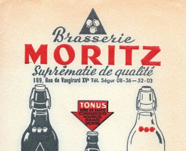 Buvard Brasserie Moritz