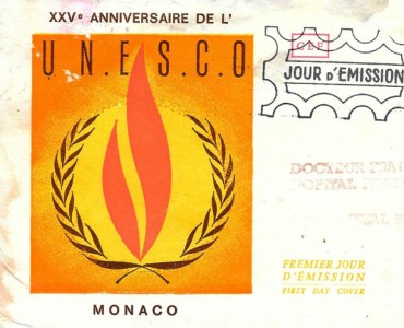 Enveloppe Philatélique 25e Anniversaire de l'UNESCO