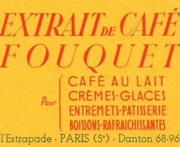 Buvard Café Fouquet
