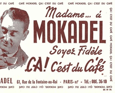 Buvard Café Mokadel