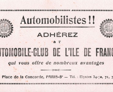 Buvard Automobile-Club