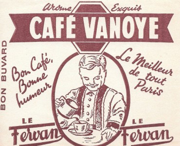 Buvard Café Vanoye