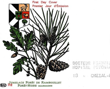 Enveloppe Philatélique Jumelage de la Forêt de Rambouillet et de la Forêt-Noire