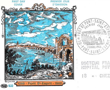 Enveloppe philatélique Pont Saint-Esprit