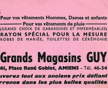Buvard Magasins Guy