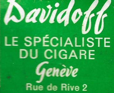 Pochette d'allumettes Davidoff